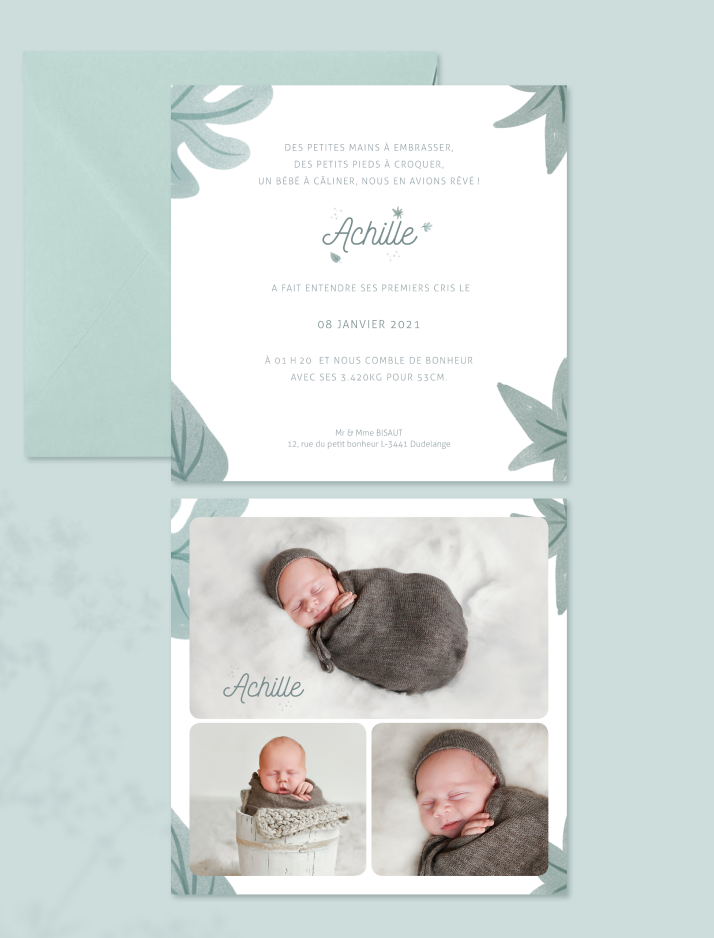 Mockup Carte enfant